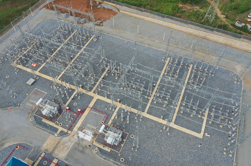 The aerial view of Nebbi substation