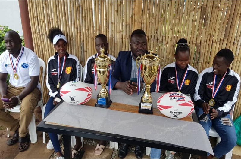 Denis Asiku (3R) while addressing the media on Wednesday. Photo Credit Andrew Cohen Amvesi