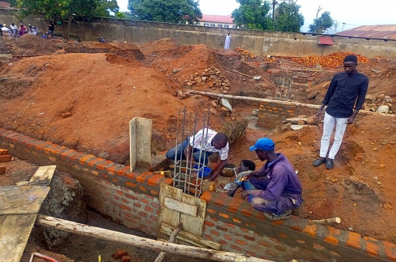 The ongoing works at the modern Irshad mosque site. Photo Credit_ Andrew Cohen Amvesi