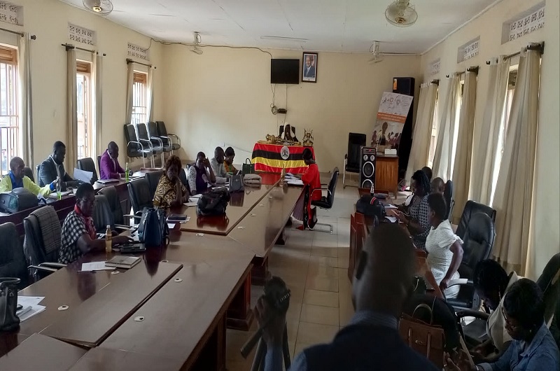 Arua City Councilors during the special council sitting on Monday. Photo Credit_Andrew Cohen Amvesi