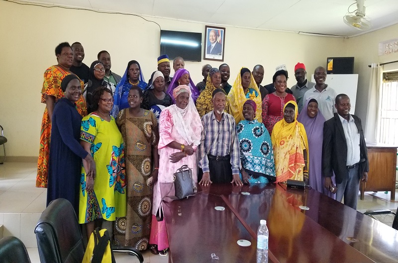 Arua city, EOC officials join the minority ethnic group leaders for a group photo shortly after their meeting on Tuesday