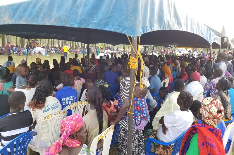 Atiku while speaking to a mamoth of crowd that turned up to witness the elders' blessings on Saturday. 