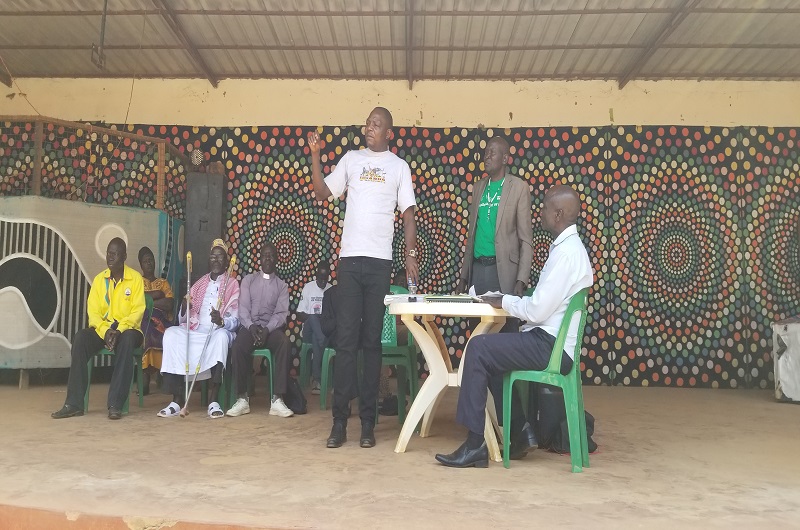 Ondoma while speaking to the war victims on Saturday