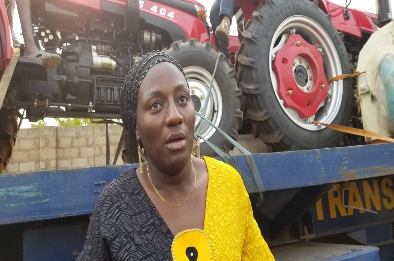 MP Aate speaking to journalists shortly after the Women's Day celebrations on Saturday. Photo Credit_Andrew Cohen Amvesi