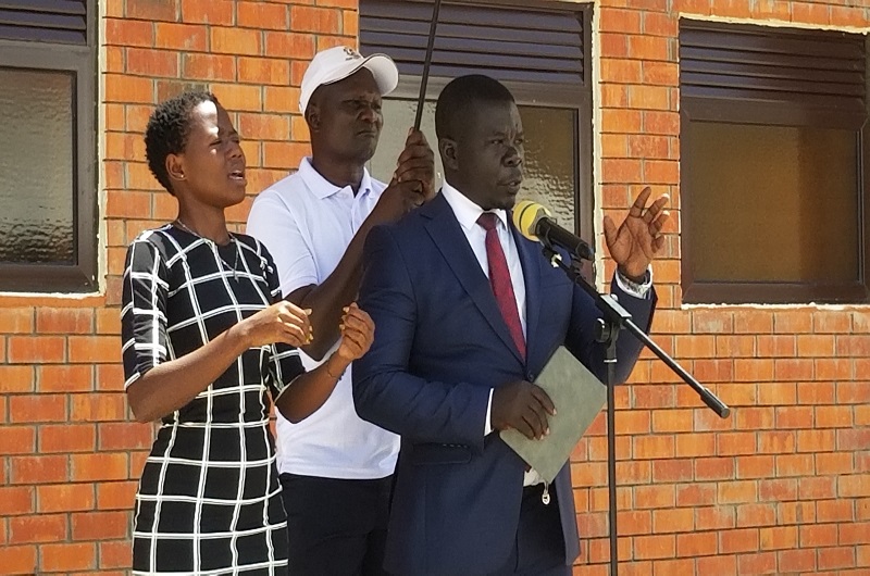 Kumakech speaking during the occassion in Arua on Monday