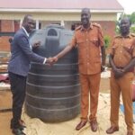 Joy as NWSC Branch Manager Donates 2000-litre Capacity Water Tank to Yumbe Gov’t Prison