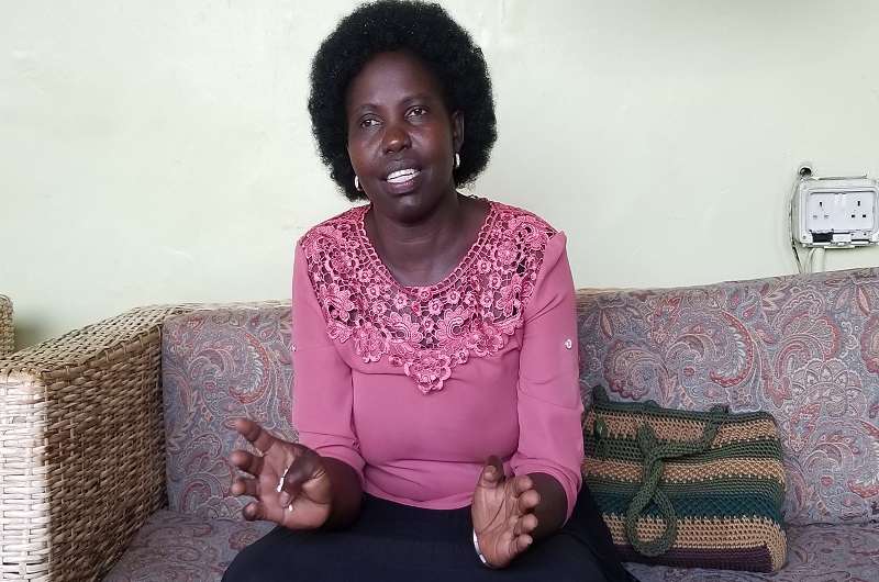 Nezma Ocokoru while addressing journalists on Wednesday. Photo Credit Andrew Cohen Amvesi