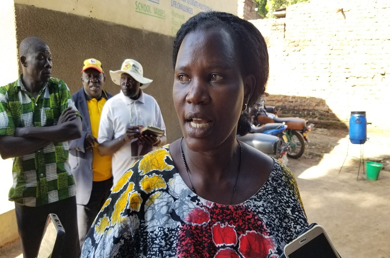 Florence Sina who has declarerd support for Hon. Bakoko. Photo Credit Andrew Cohen Amvesi