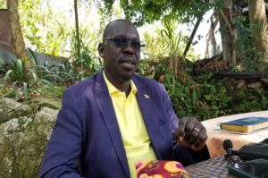 MP Atima while outlining some of his achievements in the last fours in Parliament during the press conference on Saturday. Photo Credit Andrew Cohen Amvesi