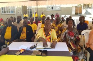 Zoe Bakoko Bakoru while declaring intention to unseat MP Feta on Saturday. Photo Credit Andrew Cohen Amvesi