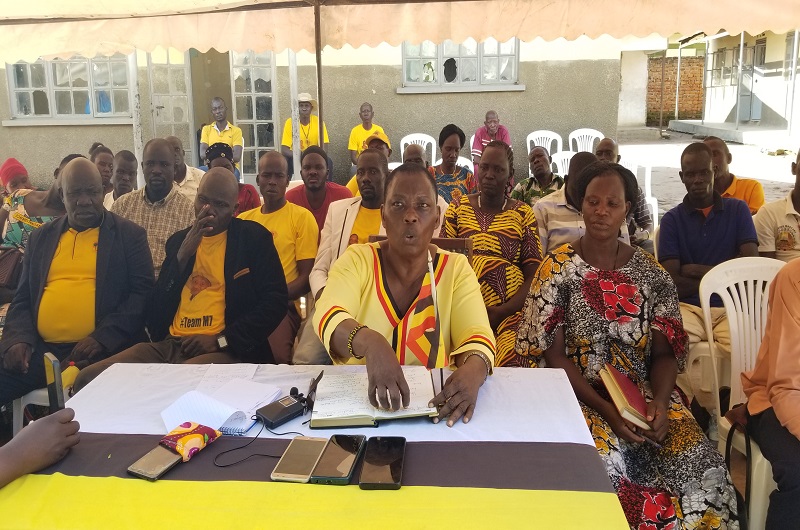 Zoe Bakoko Bakoru while declaring intention to unseat MP Feta on Saturday. Photo Credit Andrew Cohen Amvesi