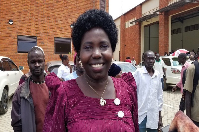 Excited Nezma speaks to journalists shortly after her nomination on Monday