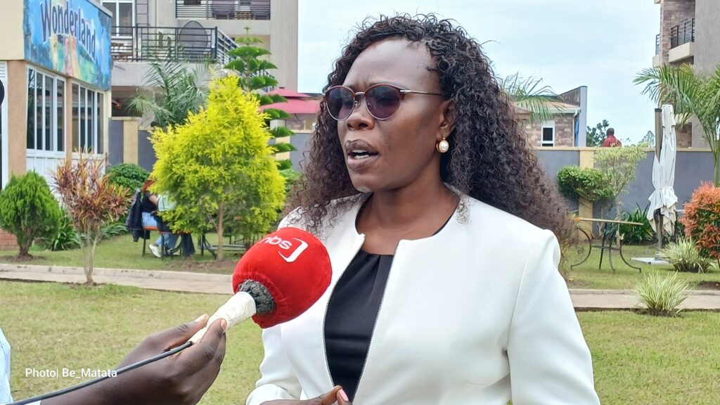 State Minister for Investment, Hon. Evelyn Anite, confirming the Ministry of Works plan for Constructing Arua-Nebbi Road