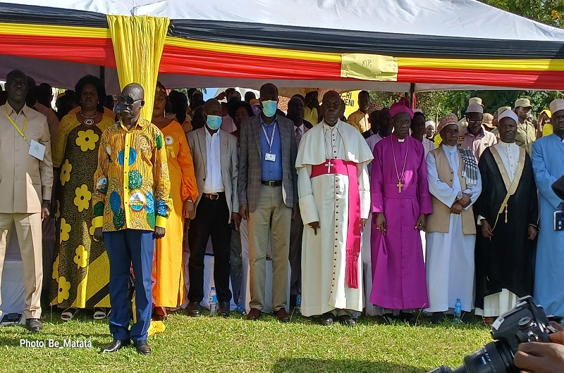 MP Atima joins religious and local leaders in welcoming President Museveni in Arua City on Monday
