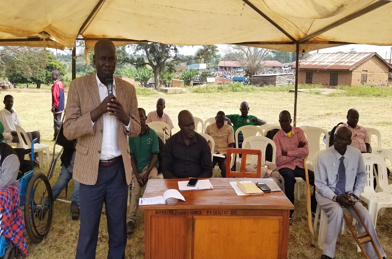 Asea while addressing the PWDs in Maracha during the function on Wednesday