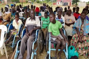 Some of the members of Maracha district PWDs Union attending the function on Wednesday