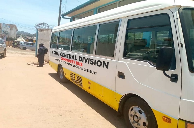 The shs150m Arua Central Division community bus purchased by MP Atima. Photo Credit, Andrew Cohen Amvesi
