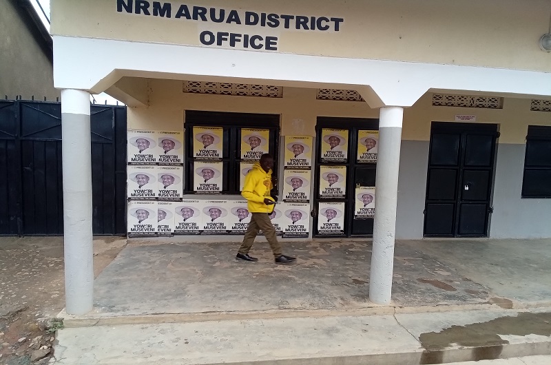 The deserted Arua District NRM office