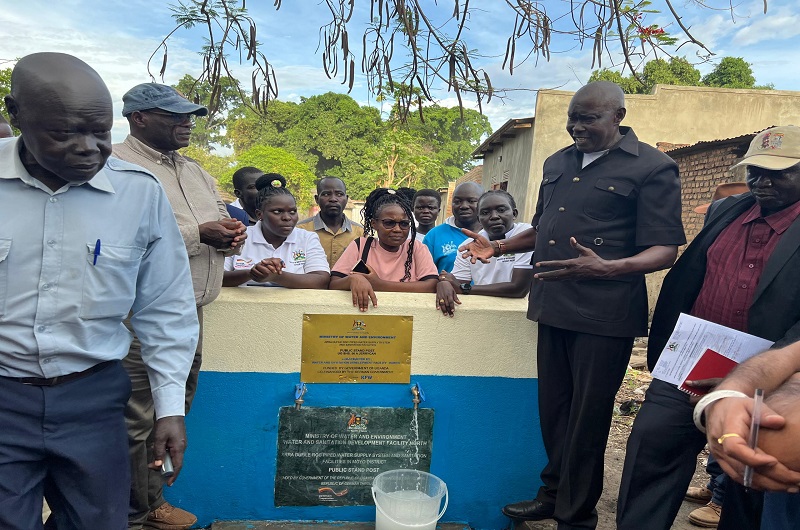 One of the public standpipes commissioned in West Nile last week