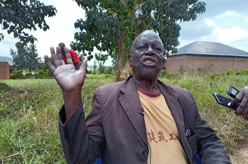 Federiko Owinyi while speaking to journalists over the weekend. Photo Credit; Andrew Cohen Amvesi