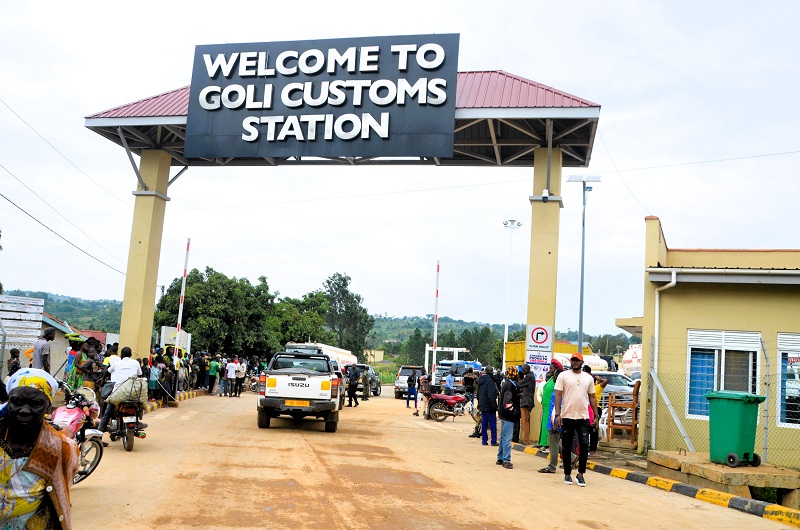 The Uganda border post at Goli connecting to Mahagi town in Eastern Democratic Republic