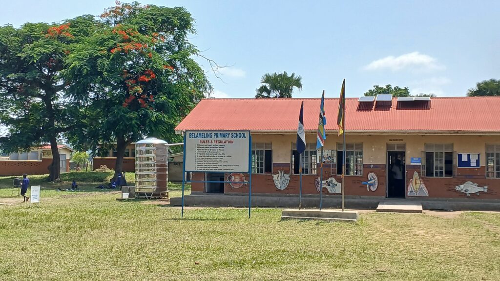 Belameling primary school in Obongi district where refugee and host communityschool girls shared their menstrual experiences