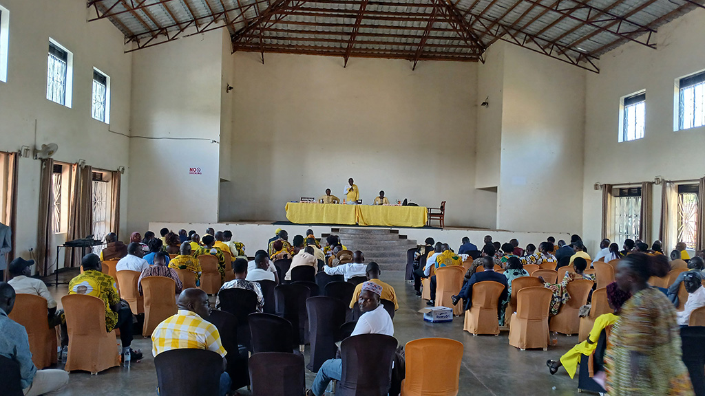 NRM leaders from various districts in West Nile in the meeting on Sunday