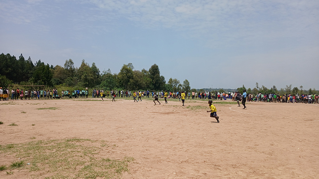 Players during a match at St. Leo play grounds in Mvara on Wednesday