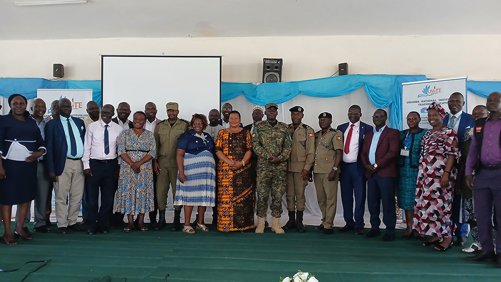 Group Photo with the team from Ministry of Education and Sports, UNiTE, Arua RCC and educationists. Photo by Matata Benzamin