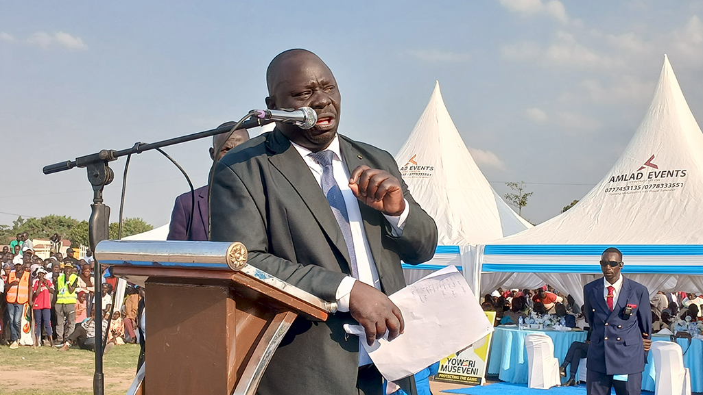 Hon. Muzaid Khemis, the Member of Parliament for Arua Central Division, urging unity among Colleagues in West Nile to foster regional Development. Photo by Matata Benzamin