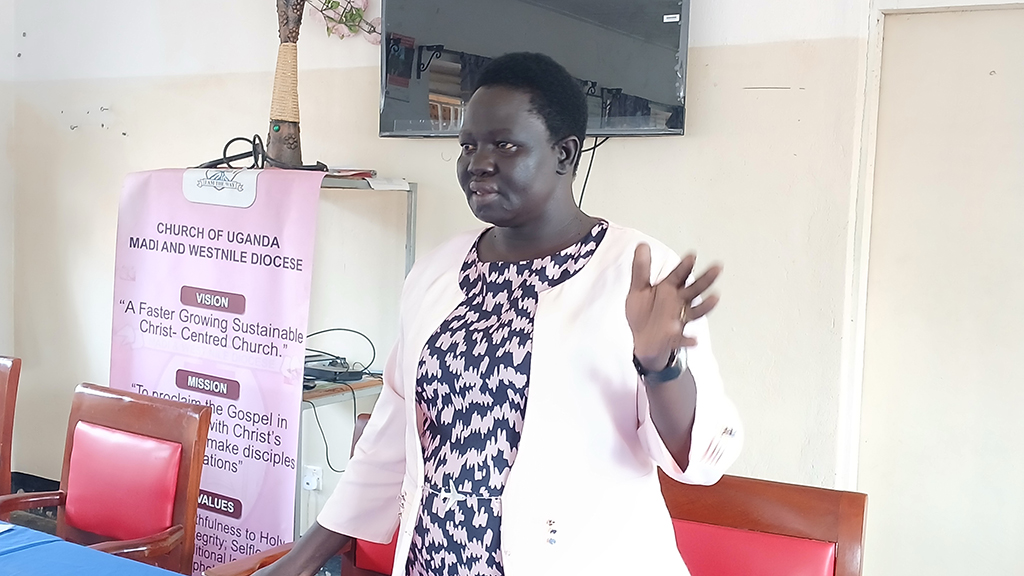 The Senior Inspector of Schools Arua City, Zilly Buuza, stressing need to address the literacy gaps Photo Credit Benzamin Matata