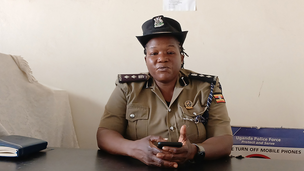 The West Nile police spokesperson, SSP Josephine Angucia, condemning the mob action Photo by Matata Benzamin