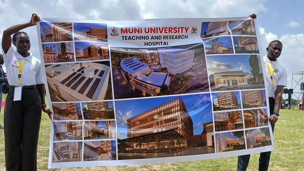 The artistic impression of the Muni University Teaching and Research Hospital and Faculty of Medicine. Photo by Matata Benzamin