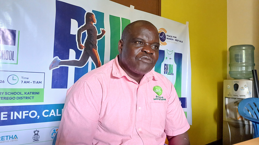 The programs Manager Uriama Seff Empowerment Foundation (USEF), Bosco Andiku, briefing the press on Tuesday about the target and preparations. Photo by Matata Benzamin