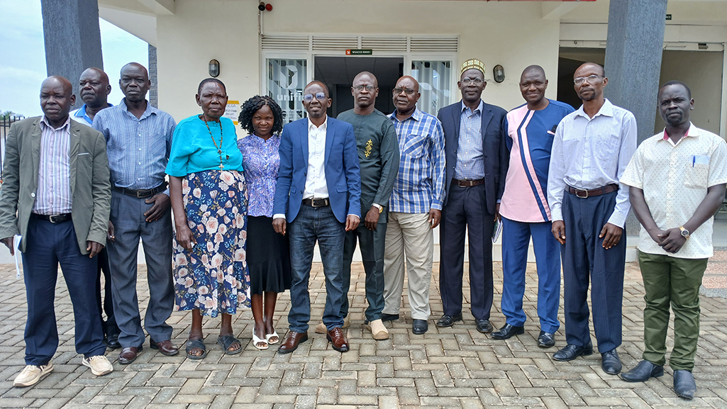 A group photo of the district leaders representing the war claimants during the meeting on Thursday at WE-CAN offices in Arua City. Photo by Matata Benzamin