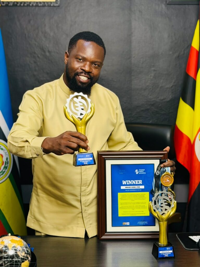 Mungu Feni, official names, Benard Feni showing the accolade won in Ghana awards