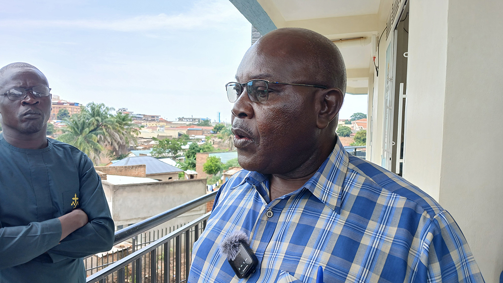 Oyemi Antesa Sedri, a representative from Madi Okollo District speaking in an interview in the course of the meeting. Photo by Matata Benzamin