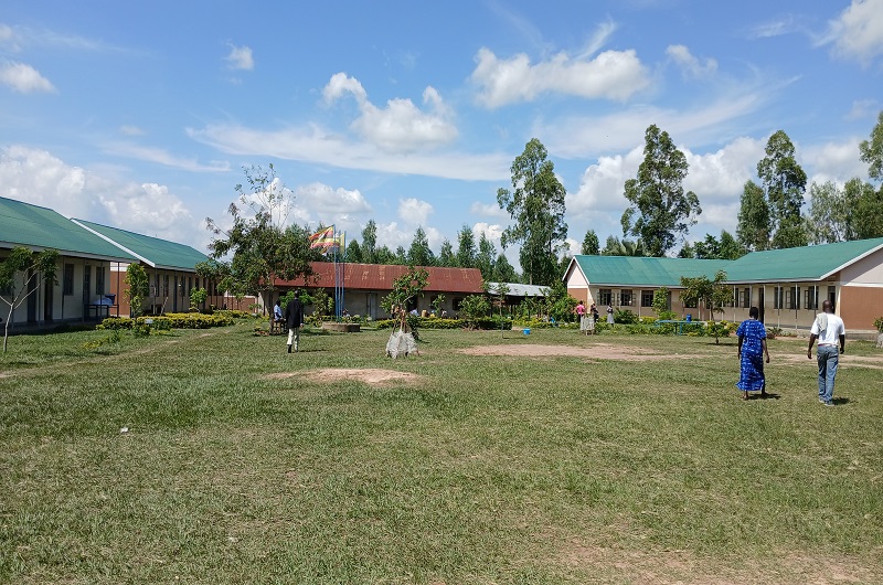 The wide view of Anyara Primary School showing the new classroom blocks constructed by the government and the old one by a community. Photo Credit; Matata Benzamin