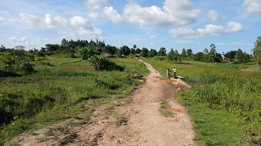The wider view of Stalled Alizo Bridge in Ayivu West Photo By Matata Benzamin