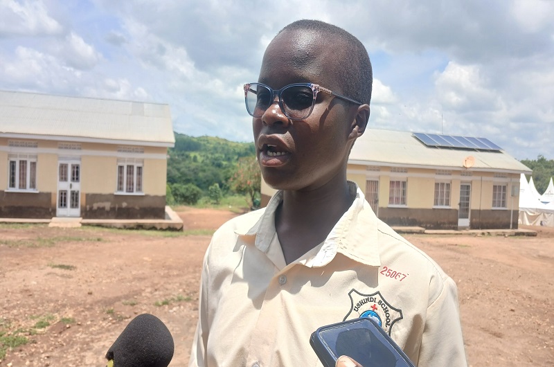 A Senior Six Candidate sharing level of preparedness ahead of the UACE exams. Photo Credit; Matata Benzamin