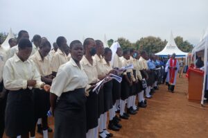 Senior Four and Six candidates dedicated ahead of the national examinations. Photo Credit; Matata Benzamin