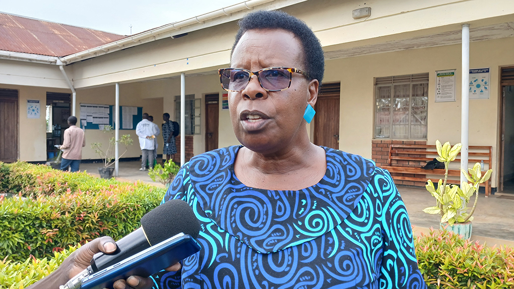 The Commissioner in charge of Technical and Vocational Education and Training (TVET) at the Ministry of Education and Sports, Dr. Loy Muhwezi, in a press interview on Thursday. Photo by Matata Benzamin